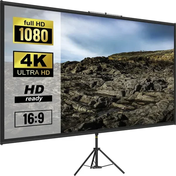 Projector Tripod Stand - 삼각대 프로젝터 스크린 스탠드 포함 80인치