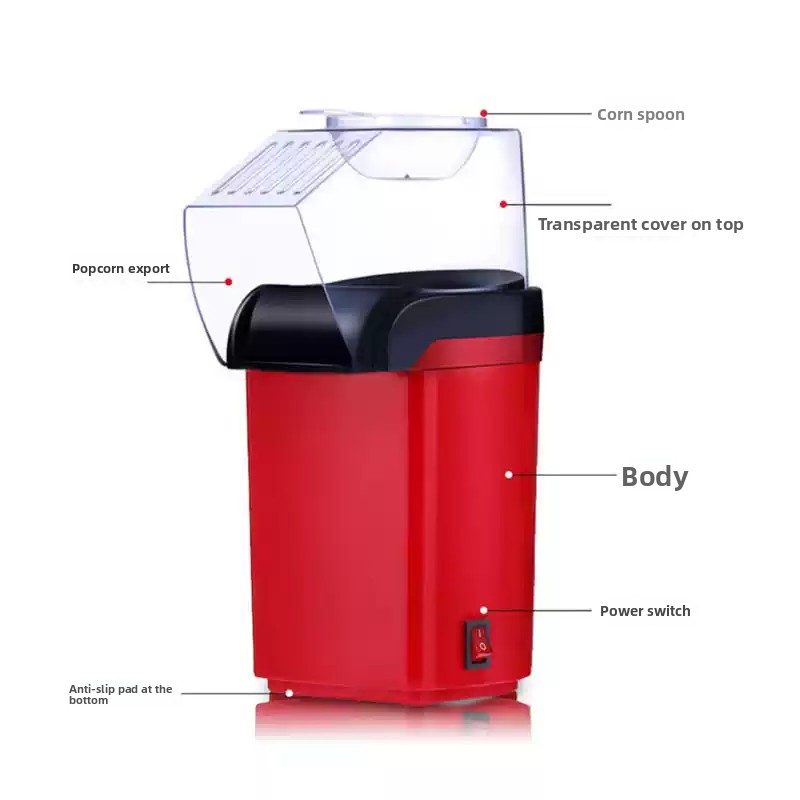 오일프리 에어 팝콘 기계, 전기 핫 에어 팝콘 기계 미 - Popcorn Machine Home 리뷰 및 가격