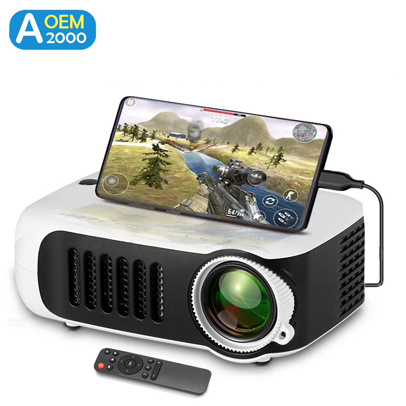A2000 미니 프로젝터 휴대용 홈 시네마 3D LED - Home Cinema Night 리뷰 및 가격
