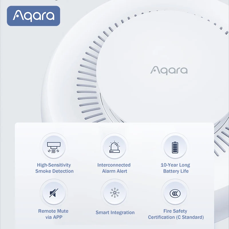Aqara Matter 연기 감지기 센서 화재 경보 모 - Home Cinema Apple 리뷰 및 가격
