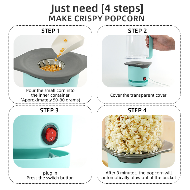 팝콘 기계 가정용 건강한 무오일 핫에어 팝콘 메이커 주 - Popcorn Machine Home 리뷰 및 가격