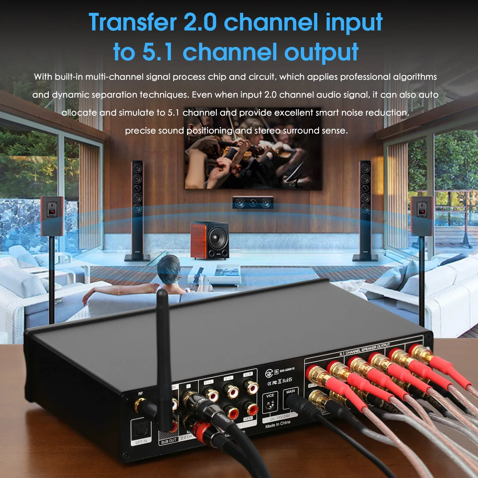 Douk Audio 5.1 채널 디지털 앰프 HiFi  - Home Cinema Yamaha 리뷰 및 가격